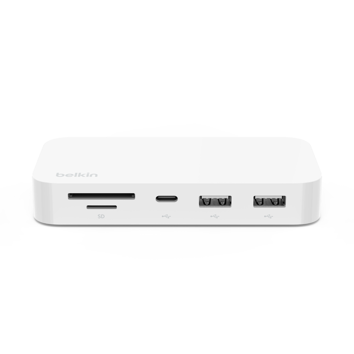 USB-C® 6-in-1 Multiport Hub with Mount , White, hi-res